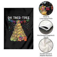 Taco Christmas Tree Garden Flag Funny Xmas Foodie Mexican - Wonder Print Shop
