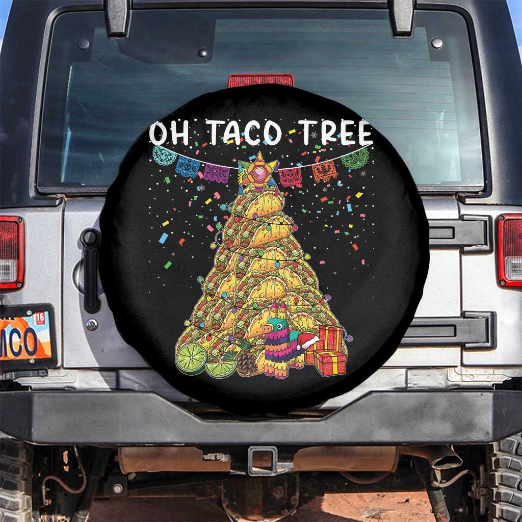 Taco Christmas Tree Spare Tire Cover Funny Xmas Foodie Mexican - Wonder Print Shop