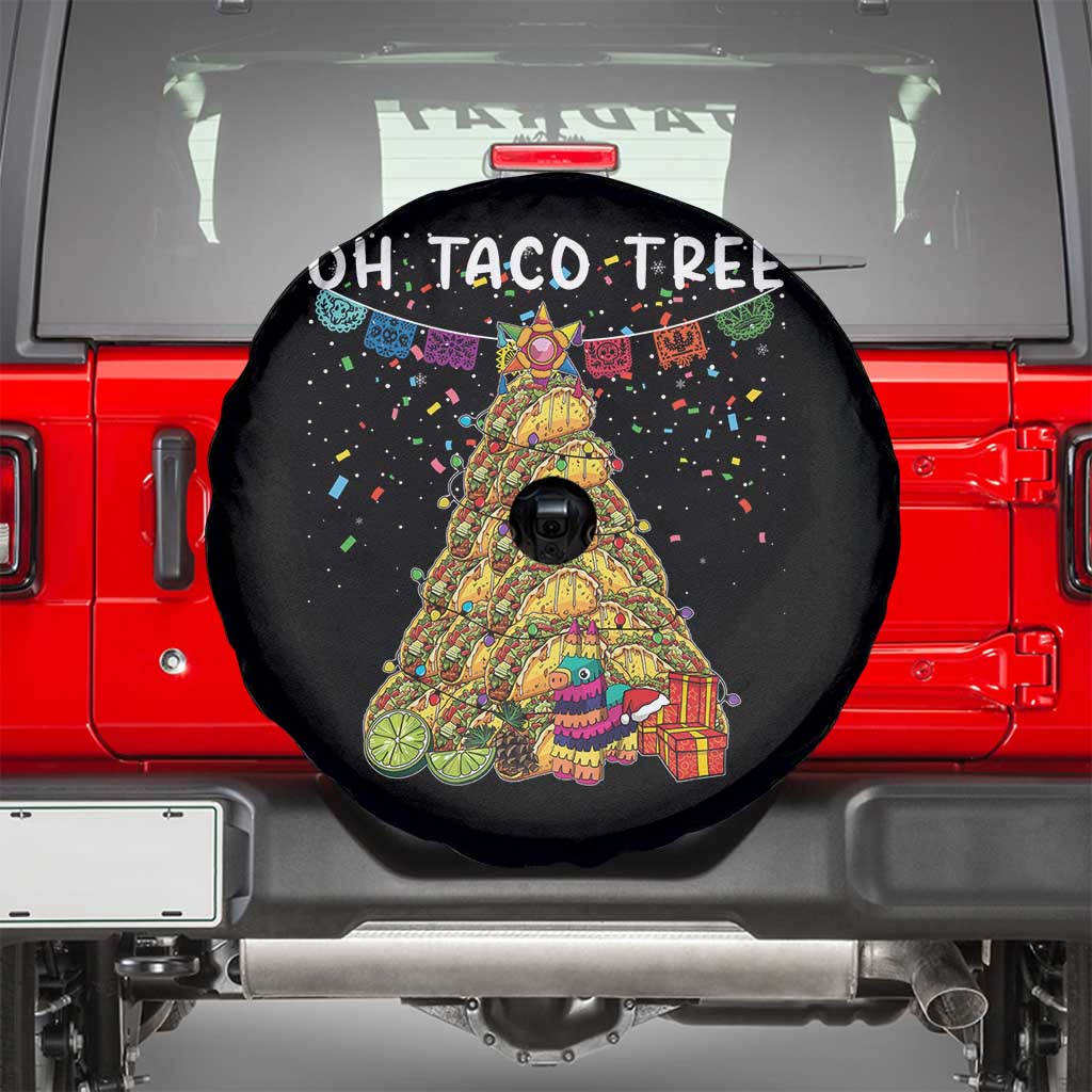 Taco Christmas Tree Spare Tire Cover Funny Xmas Foodie Mexican - Wonder Print Shop