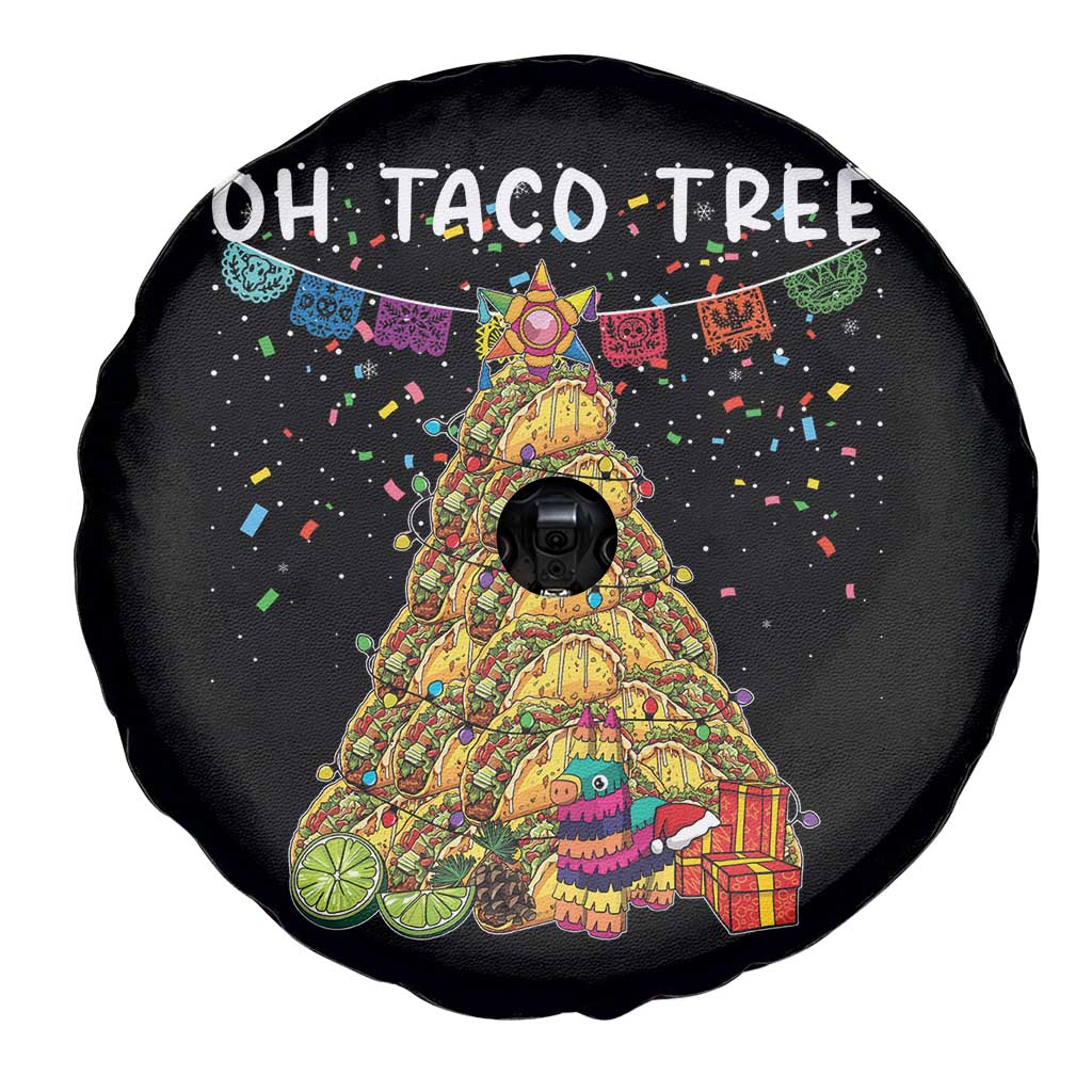 Taco Christmas Tree Spare Tire Cover Funny Xmas Foodie Mexican - Wonder Print Shop