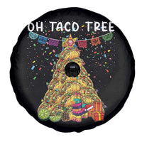 Taco Christmas Tree Spare Tire Cover Funny Xmas Foodie Mexican - Wonder Print Shop