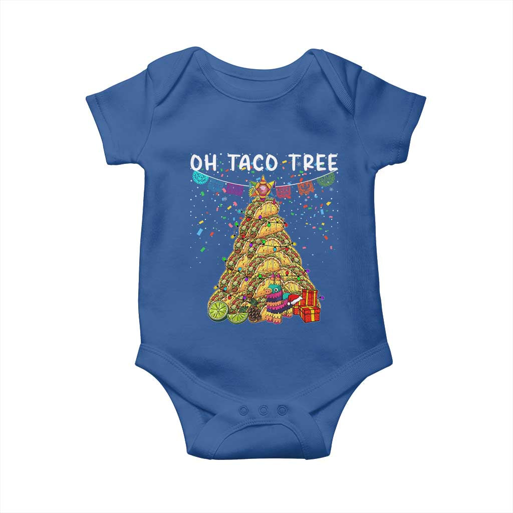 Taco Christmas Tree Baby Onesie Funny Xmas Foodie Mexican - Wonder Print Shop