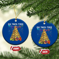 Taco Xmas Tree Ceramic Ornament Funny Xmas Foodie Mexican - Wonder Print Shop
