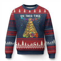 Taco Xmas Tree Ugly Christmas Sweater Funny Xmas Foodie Mexican - Wonder Print Shop