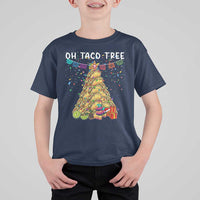 Taco Christmas Tree T Shirt For Kid Funny Xmas Foodie Mexican - Wonder Print Shop