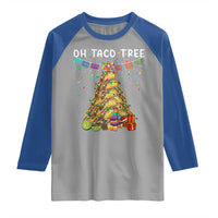 Taco Christmas Tree Raglan Shirt Funny Xmas Foodie Mexican - undefined