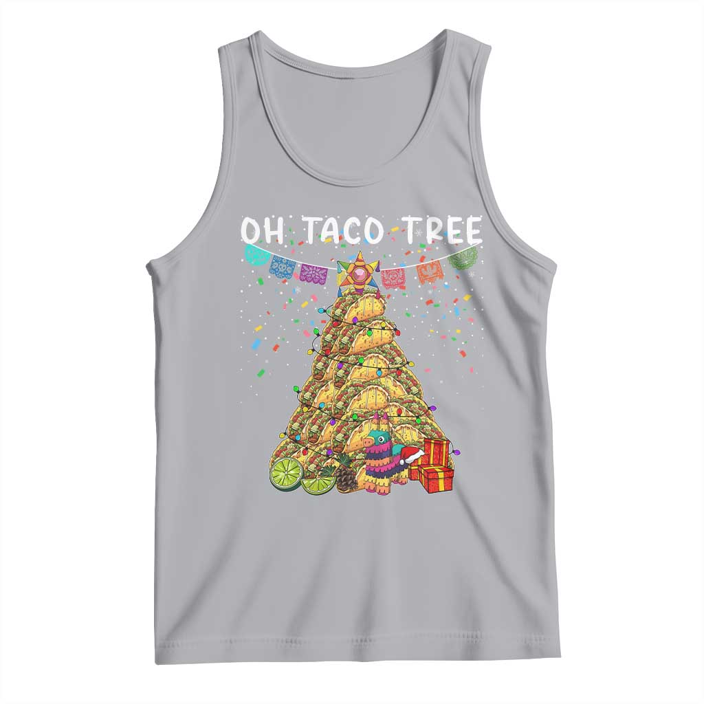 Taco Christmas Tree Tank Top Funny Xmas Foodie Mexican - Wonder Print Shop