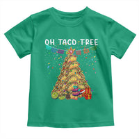 Taco Christmas Tree Toddler T Shirt Funny Xmas Foodie Mexican - Wonder Print Shop