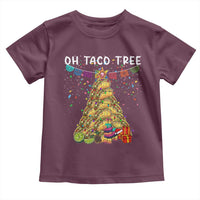 Taco Christmas Tree Toddler T Shirt Funny Xmas Foodie Mexican - Wonder Print Shop