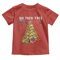 Taco Christmas Tree Toddler T Shirt Funny Xmas Foodie Mexican - Wonder Print Shop