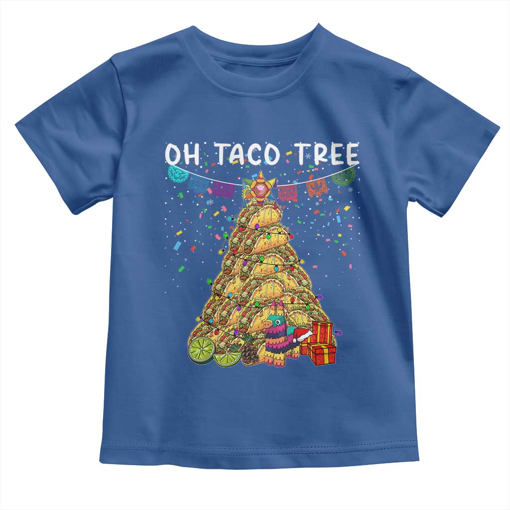 Taco Christmas Tree Toddler T Shirt Funny Xmas Foodie Mexican - Wonder Print Shop
