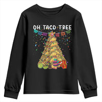 Taco Christmas Tree Youth Sweatshirt Funny Xmas Foodie Mexican - Wonder Print Shop