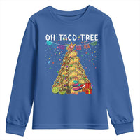 Taco Christmas Tree Youth Sweatshirt Funny Xmas Foodie Mexican - Wonder Print Shop