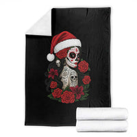 Dia De Los Muertos Mexican Christmas Throw Blanket Day of the Dead Sugar Skull Women - Wonder Print Shop