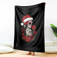 Dia De Los Muertos Mexican Christmas Throw Blanket Day of the Dead Sugar Skull Women - Wonder Print Shop