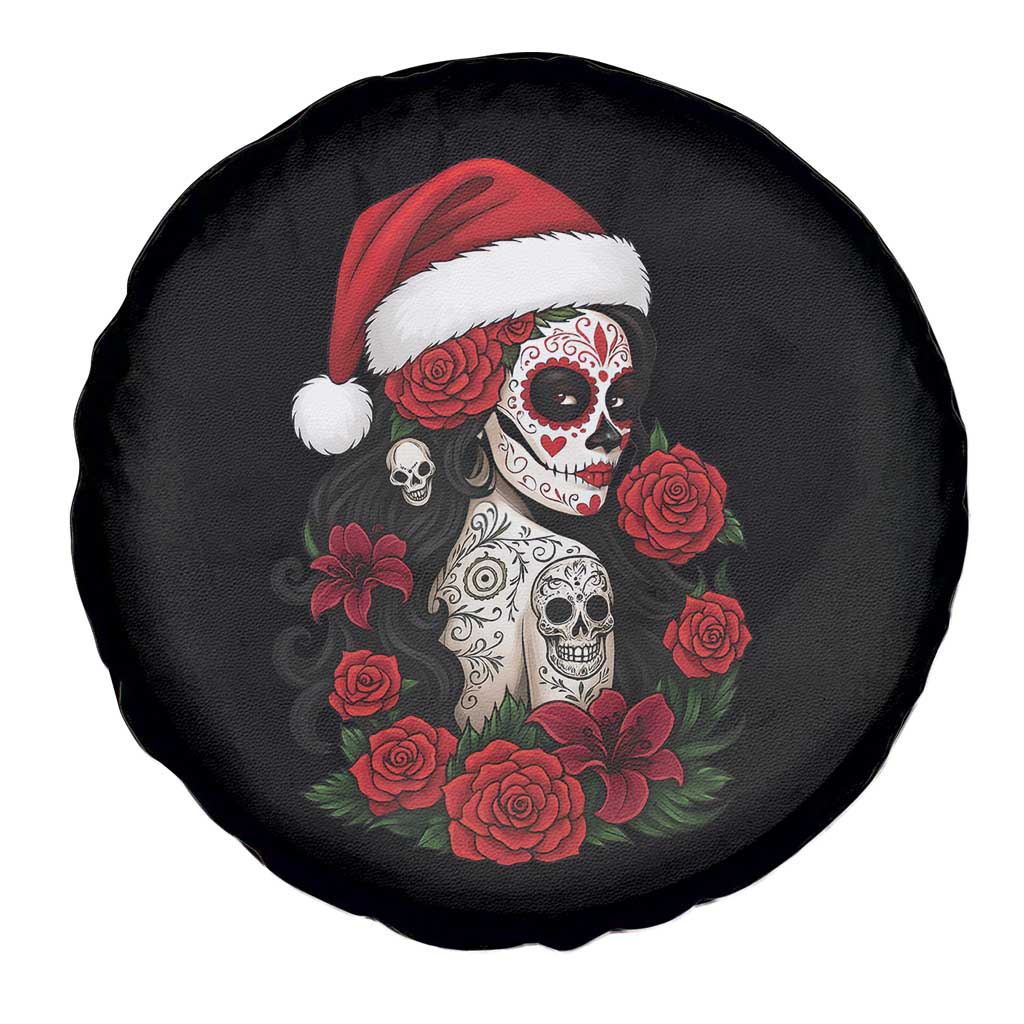 Dia De Los Muertos Mexican Christmas Spare Tire Cover Day of the Dead Sugar Skull Women - Wonder Print Shop