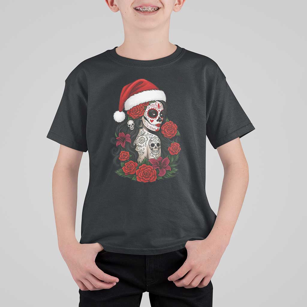 Dia De Los Muertos Mexican Christmas T Shirt For Kid Day of the Dead Sugar Skull Women - Wonder Print Shop