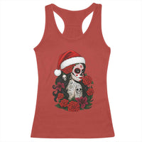 Dia De Los Muertos Mexican Christmas Racerback Tank Top Day of the Dead Sugar Skull Women - Wonder Print Shop