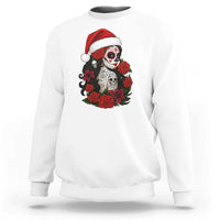 Dia De Los Muertos Mexican Christmas Sweatshirt Day of the Dead Sugar Skull Women - Wonder Print Shop