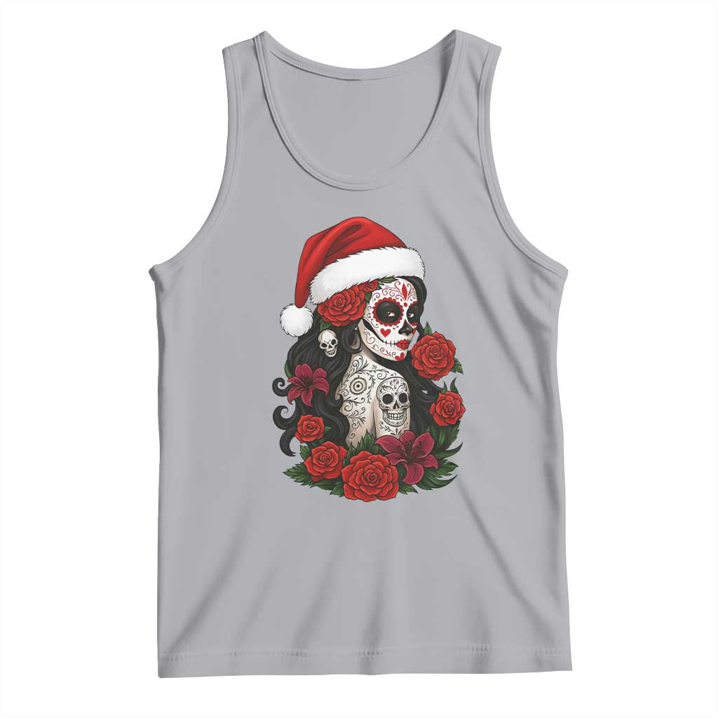 Dia De Los Muertos Mexican Christmas Tank Top Day of the Dead Sugar Skull Women - Wonder Print Shop