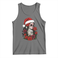 Dia De Los Muertos Mexican Christmas Tank Top Day of the Dead Sugar Skull Women - Wonder Print Shop