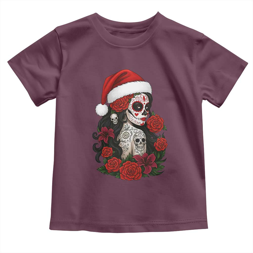 Dia De Los Muertos Mexican Christmas Toddler T Shirt Day of the Dead Sugar Skull Women - Wonder Print Shop
