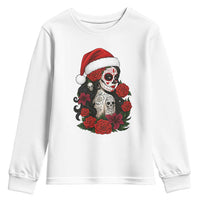 Dia De Los Muertos Mexican Christmas Youth Sweatshirt Day of the Dead Sugar Skull Women - Wonder Print Shop