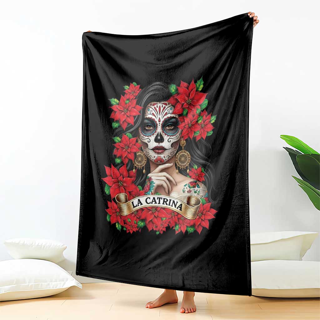 Dia De Los Muertos Mexican Throw Blanket Day of the Dead Sugar Skull Women - Wonder Print Shop