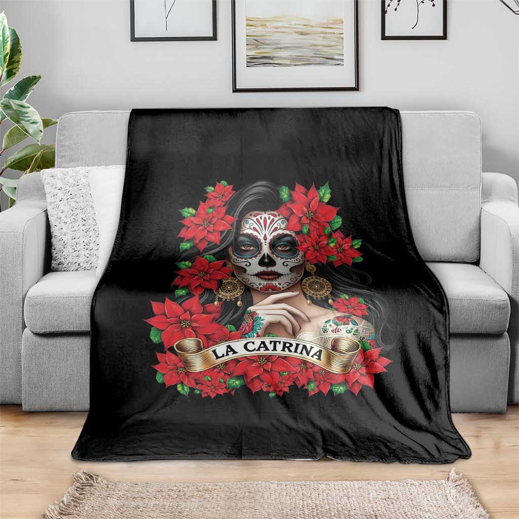 Dia De Los Muertos Mexican Throw Blanket Day of the Dead Sugar Skull Women - Wonder Print Shop