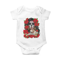Dia De Los Muertos Mexican Baby Onesie Day of the Dead Sugar Skull Women - Wonder Print Shop