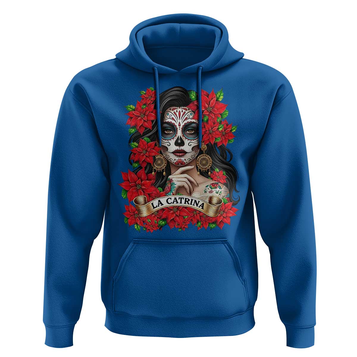 Dia De Los Muertos Mexican Hoodie Day of the Dead Sugar Skull Women - Wonder Print Shop