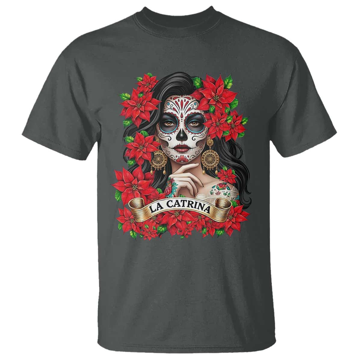Dia De Los Muertos Mexican T Shirt Day of the Dead Sugar Skull Women - Wonder Print Shop