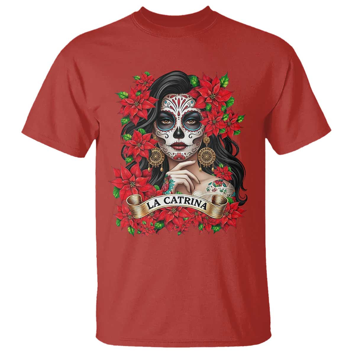 Dia De Los Muertos Mexican T Shirt Day of the Dead Sugar Skull Women - Wonder Print Shop
