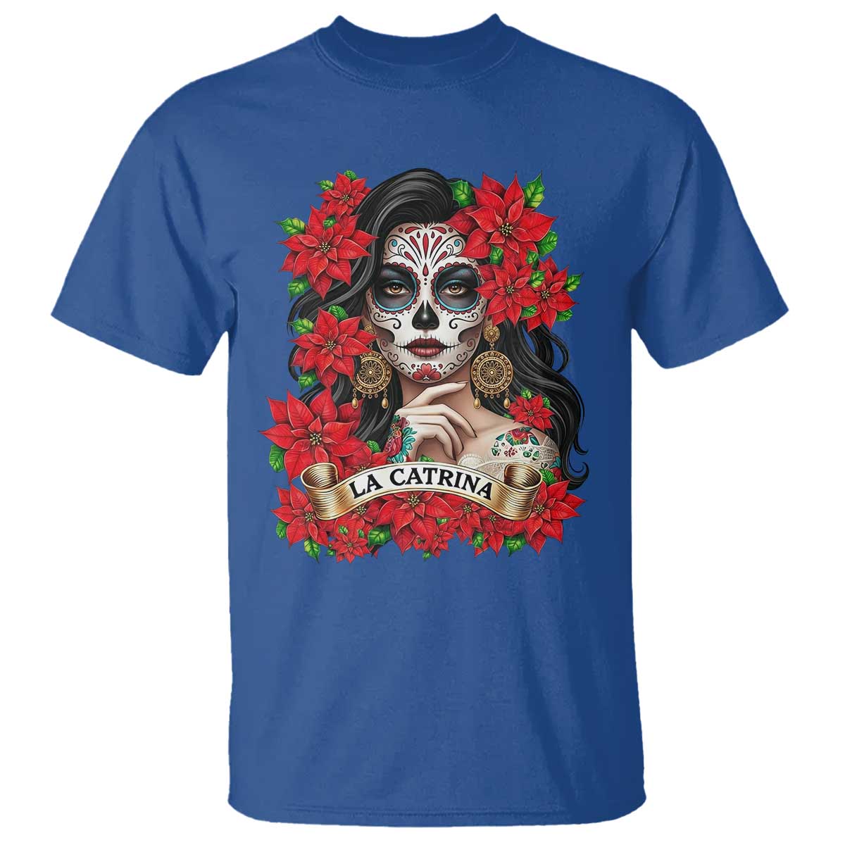 Dia De Los Muertos Mexican T Shirt Day of the Dead Sugar Skull Women - Wonder Print Shop