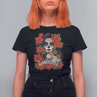 Dia De Los Muertos Mexican T Shirt For Women Day of the Dead Sugar Skull Women - Wonder Print Shop