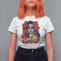 Dia De Los Muertos Mexican T Shirt For Women Day of the Dead Sugar Skull Women - Wonder Print Shop