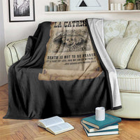 Day Of The Dead Throw Blanket La Calavera Garbancera - Wonder Print Shop