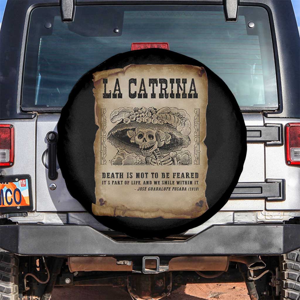 Day Of The Dead Spare Tire Cover La Calavera Garbancera - Wonder Print Shop