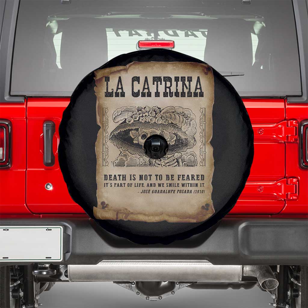 Day Of The Dead Spare Tire Cover La Calavera Garbancera - Wonder Print Shop