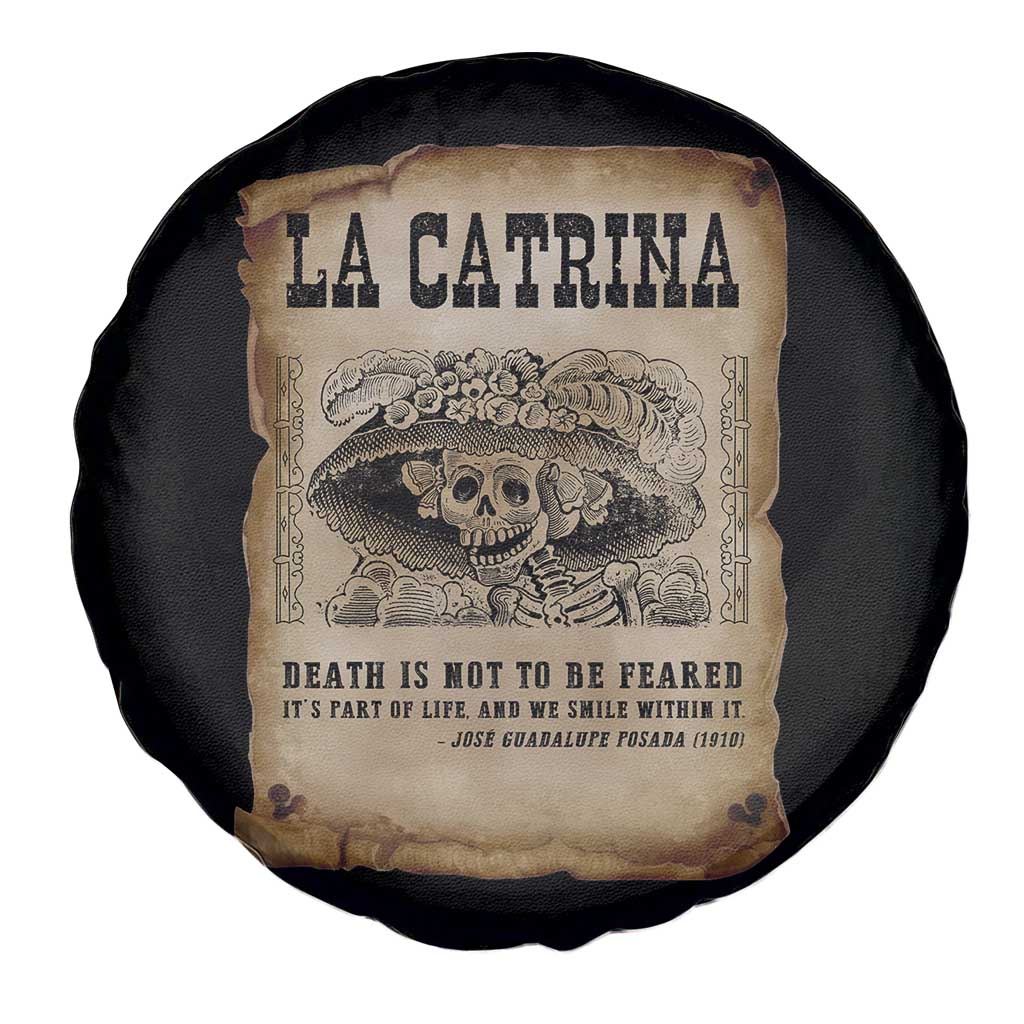 Day Of The Dead Spare Tire Cover La Calavera Garbancera - Wonder Print Shop