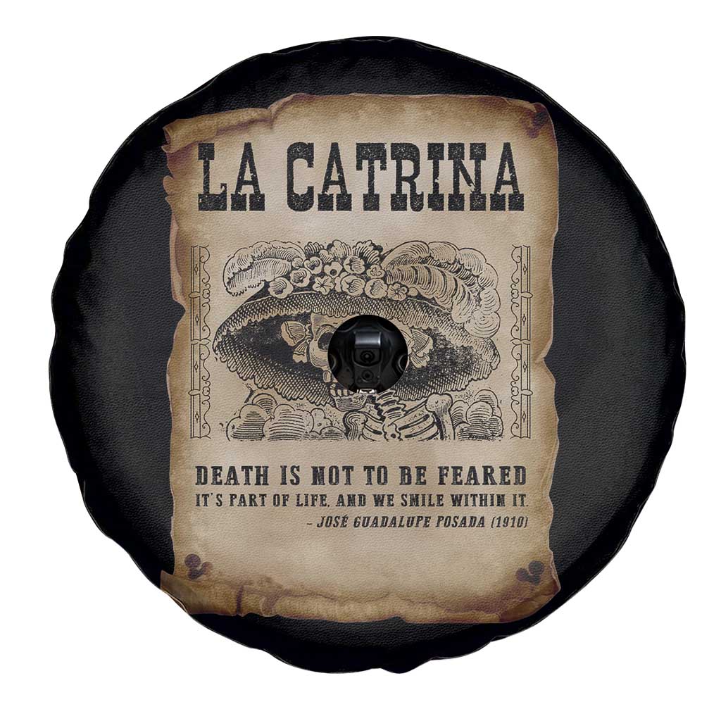 Day Of The Dead Spare Tire Cover La Calavera Garbancera - Wonder Print Shop