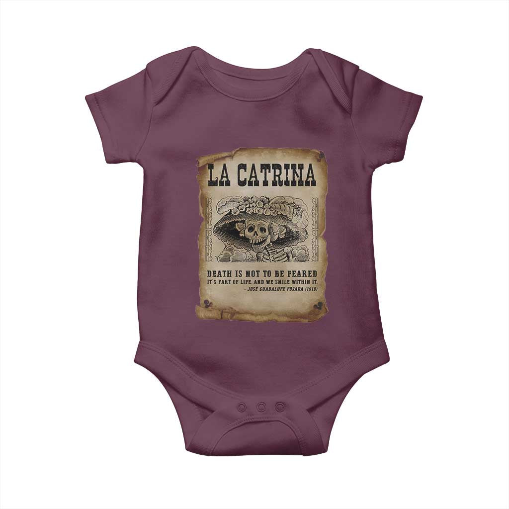 Day Of The Dead Baby Onesie La Calavera Garbancera - Wonder Print Shop