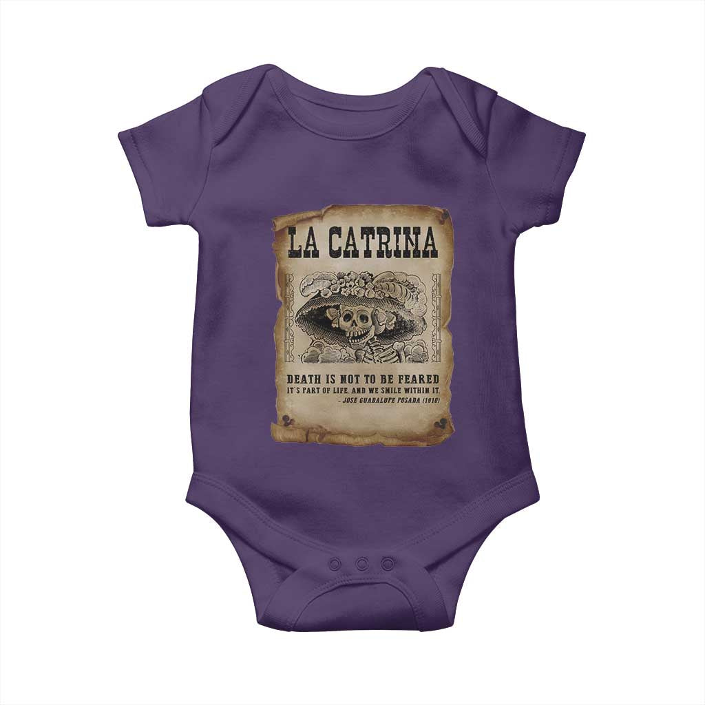 Day Of The Dead Baby Onesie La Calavera Garbancera - Wonder Print Shop