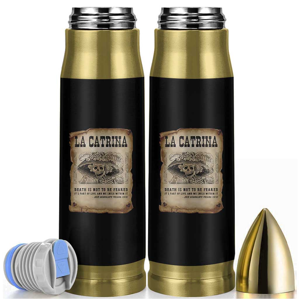 Day Of The Dead Bullet Tumbler La Calavera Garbancera - Wonder Print Shop