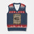 Day Of The Dead V-Neck Knit Sweater Vest La Calavera Garbancera - Wonder Print Shop