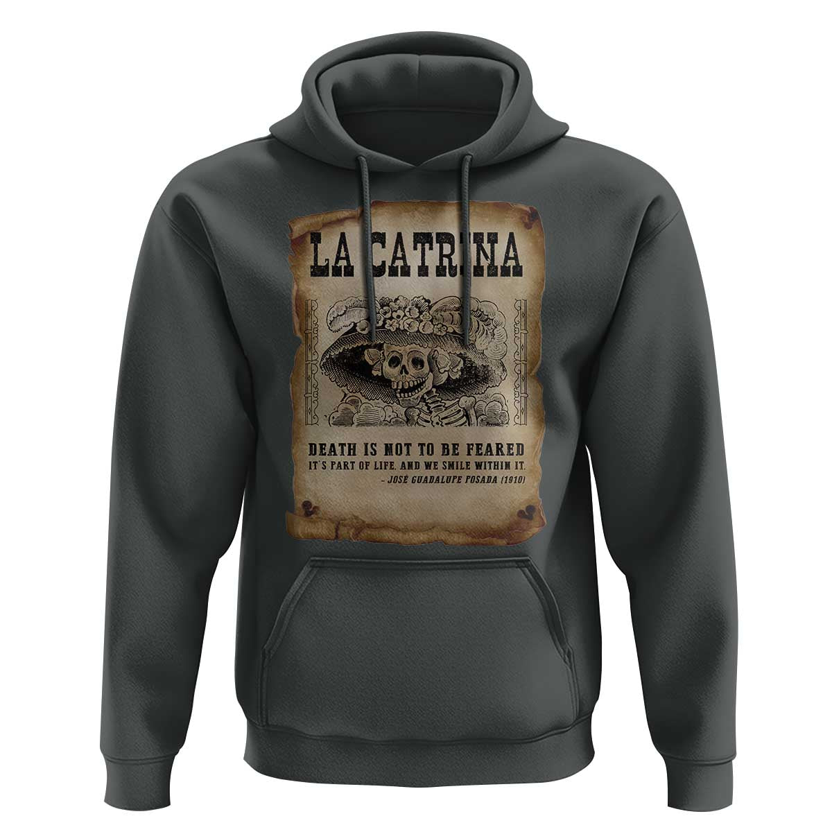 Day Of The Dead Hoodie La Calavera Garbancera - Wonder Print Shop
