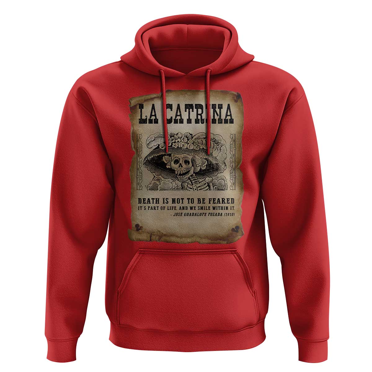 Day Of The Dead Hoodie La Calavera Garbancera - Wonder Print Shop