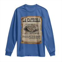 Day Of The Dead Long Sleeve Shirt La Calavera Garbancera - Wonder Print Shop
