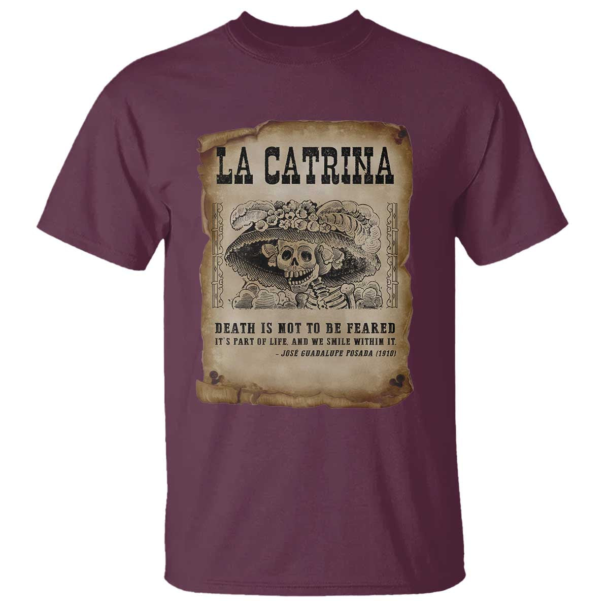 Day Of The Dead T Shirt La Calavera Garbancera - Wonder Print Shop