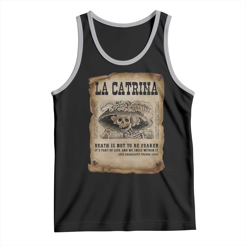 Day Of The Dead Tank Top La Calavera Garbancera - Wonder Print Shop